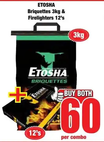Boxer Superstores ETOSHA Briquettes & Firelighters offer