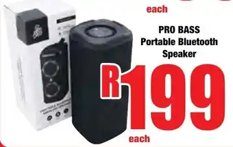 Boxer Superstores PRO BASS Portable Bluetooth Speaker offer