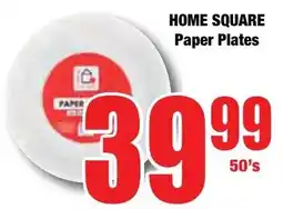 Boxer Superstores HOME SQUARE Paper Plates offer