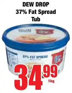 Boxer Superstores DEW DROP 37% Fat Spread Tub offer