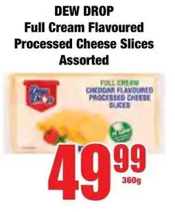 Boxer Superstores DEW DROP Full Cream Flavoured Processed Cheese Slices Assorted offer