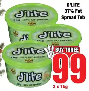 Boxer Superstores D'LITE 37% Fat Spread Tub offer