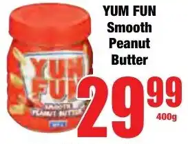 Boxer Superstores YUM FUN Smooth Peanut Butter offer