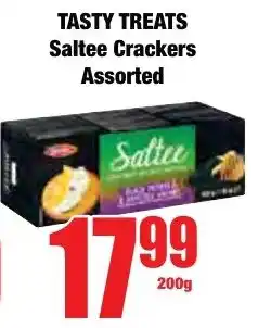 Boxer Superstores TASTY TREATS Saltee Crackers Assorted offer