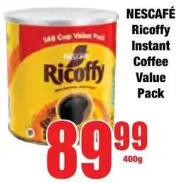 Boxer Superstores NESCAFÉ Ricoffy Instant Coffee Value Pack offer