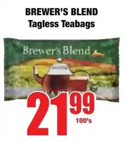 Boxer Superstores BREWER'S BLEND Tagless Teabags offer