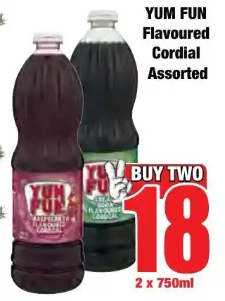 Boxer Superstores YUM FUN Flavoured Cordial Assorted offer