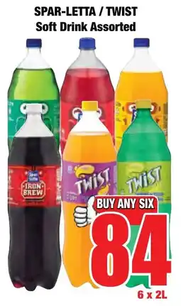 Boxer Superstores SPAR-LETTA/ TWIST Soft Drink Assorted offer