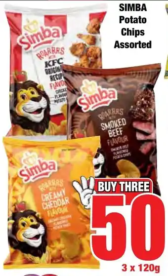 Boxer Superstores SIMBA Potato Chips Assorted offer
