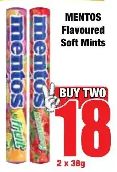 Boxer Superstores MENTOS Flavoured Soft Mints offer