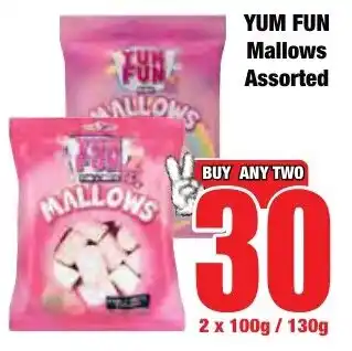 Boxer Superstores YUM FUN Mallows Assorted offer