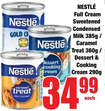 Boxer Superstores NESTLÉ Full Cream Sweetened Condensed Milk/ Caramel Treat/ Dessert & Cooking Cream offer