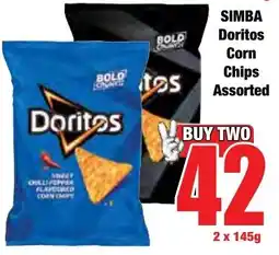 Boxer Superstores SIMBA Doritos Corn Chips Assorted offer
