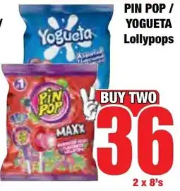 Boxer Superstores PIN POP/ YOGUETA Lollypops offer