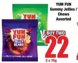 Boxer Superstores YUM FUN Gummy Jellies/ Chews Assorted offer