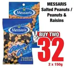 Boxer Superstores MESSARIS Salted Peanuts/ Peanuts & Raisins offer