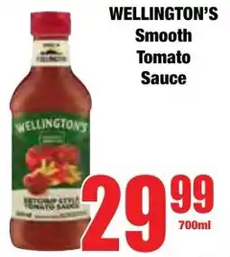 Boxer Superstores WELLINGTON'S Smooth Tomato Sauce offer