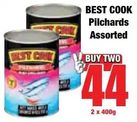 Boxer Superstores BEST COOK Pilchards Assorted offer
