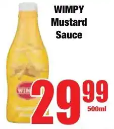 Boxer Superstores WIMPY Mustard Sauce offer