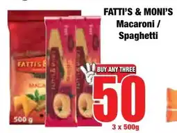 Boxer Superstores FATTI'S & MONI'S Macaroni/ Spaghetti offer