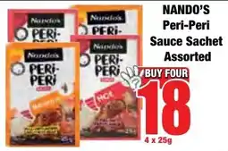 Boxer Superstores NANDO'S Peri-Peri Sauce Sachet offer