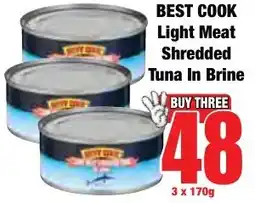Boxer Superstores BEST COOK Light Meat Shredded Tuna In Brine offer