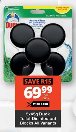 Checkers Duck Toilet Disinfectant Blocks All Variants offer