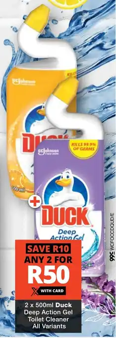 Checkers Duck Deep Action Gel Toilet Cleaner All Variants offer