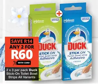 Duck Stick-On Toilet Bowl Strips All Variants