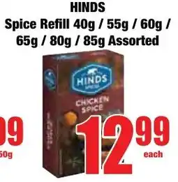 Boxer Superstores HINDS Spice Refill Assorted offer