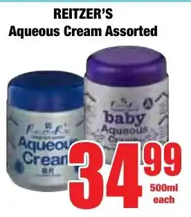 Boxer Superstores REITZER'S Aqueous Cream Assorted offer