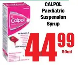 Boxer Superstores CALPOL Paediatric Suspension Syrup offer