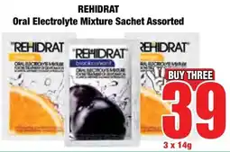Boxer Superstores REHIDRAT Oral Electrolyte Mixture Sachet Assorted offer