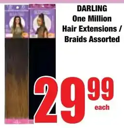 Boxer Superstores DARLING One Million Hair Extensions/ Braids Assorted offer