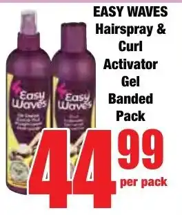 Boxer Superstores EASY WAVES Hairspray & Curl Activator Gel Banded Pack offer