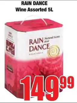 Boxer Superstores RAIN DANCE Wine Assorted offer