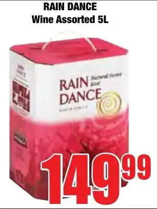 Boxer Superstores RAIN DANCE Wine Assorted offer