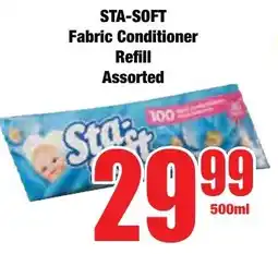 Boxer Superstores STA-SOFT Fabric Conditioner Refill Assorted offer