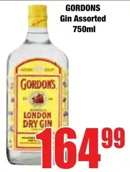 Boxer Superstores GORDONS Gin Assorted offer