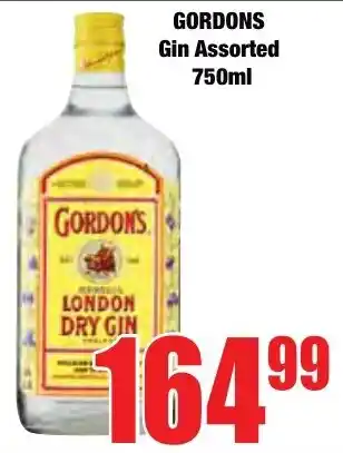 Boxer Superstores GORDONS Gin Assorted offer