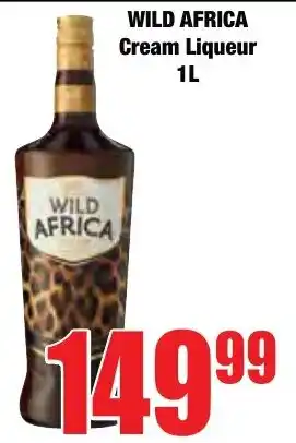 Boxer Superstores WILD AFRICA Cream Liqueur offer