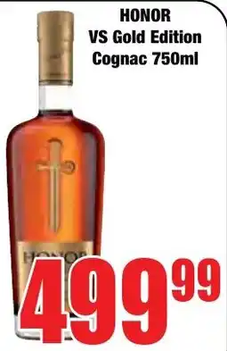 Boxer Superstores HONOR VS Gold Edition Cognac offer