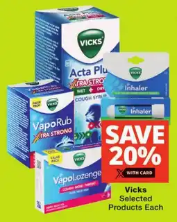 Checkers Vicks Selected Products offer