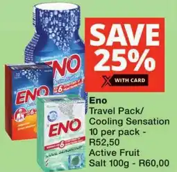 Checkers Eno Travel Pack/ Cooling Sensation offer