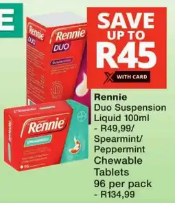 Checkers Rennie Duo Suspension Liquid offer