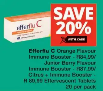 Checkers Efferflu C Orange Flavour Immune Booster offer