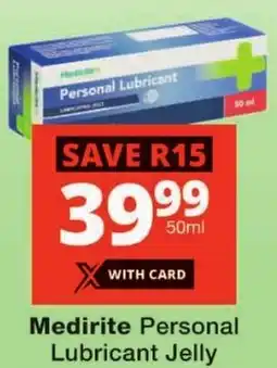 Checkers Medirite Personal Lubricant Jelly offer