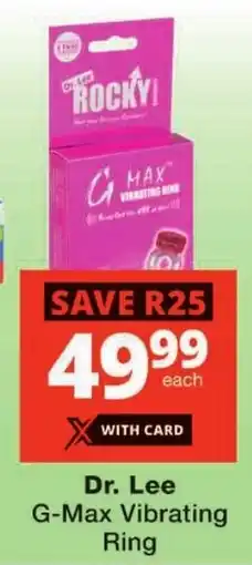 Checkers Dr. Lee G-Max Vibrating Ring offer