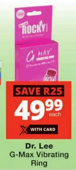 Checkers Dr. Lee G-Max Vibrating Ring offer