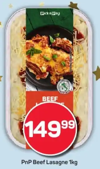 Pick n Pay Hypermarket PnP Beef Lasagne offer